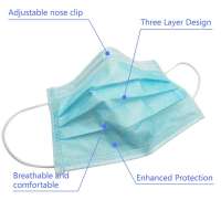 Hot Sale Disposable 3 Ply Month Cover Anti Flu Dust Face Mask